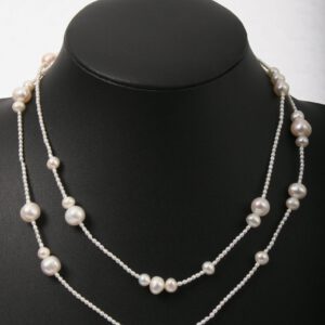 perlen, beads, kette, Geschenk, einreihig, Perlen, eleganter Schmuck, jewelerys, weiße Perlen, edler Schmuck, modern Jewels